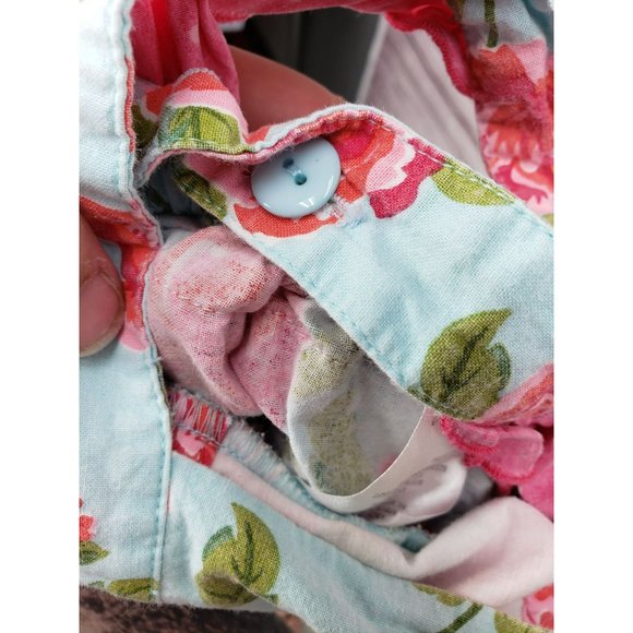 Serendipity Clothing Co. Bubble Romper Bow Pink Flowers Ruffles Polka Dots 12 Mt - Picture 5 of 11